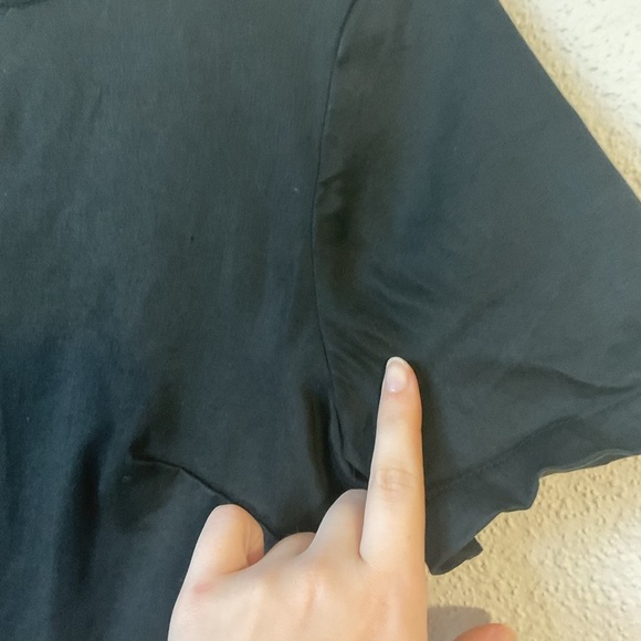 Vetta The Capsule Faux Suede Sheath Dress Size Small Charcoal Grey/ Black - Picture 9 of 15